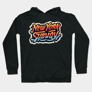 New York Subway graffiti NYC Subway Train Hoodie